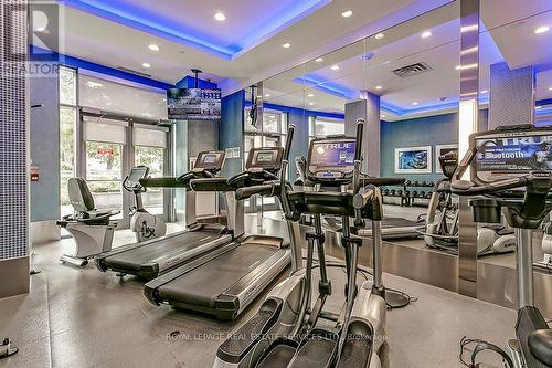 C721 - 3500 Lakeshore Road W, Oakville, ON - Indoor Photo Showing Gym Room