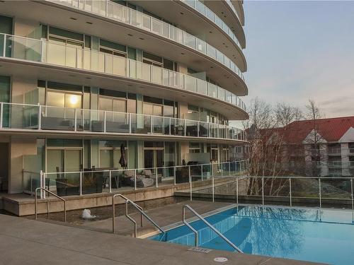 502-66 Songhees Rd West, Victoria, BC - Outdoor With In Ground Pool With Balcony