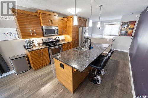 1105 Poley Street N, Regina, SK - Indoor Photo Showing Kitchen With Stainless Steel Kitchen With Double Sink