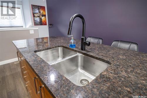 1105 Poley Street N, Regina, SK - Indoor Photo Showing Kitchen With Double Sink