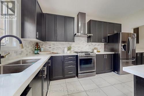 1825 William Lott Drive, Oshawa, ON - Indoor Photo Showing Kitchen With Stainless Steel Kitchen With Double Sink With Upgraded Kitchen