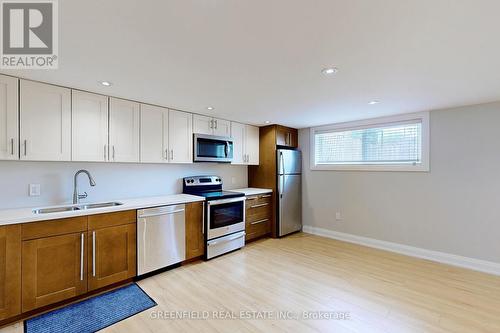 Lower - 8 Terrace Avenue, Toronto, ON - Indoor Photo Showing Kitchen With Double Sink