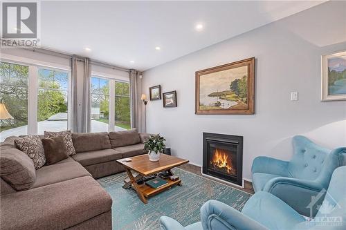 643 Cartographe Street, Ottawa, ON - Indoor Photo Showing Living Room With Fireplace