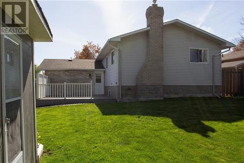 Full Backyard - 728 Champlain Drive, Cornwall, ON - Outdoor With Deck Patio Veranda With Exterior