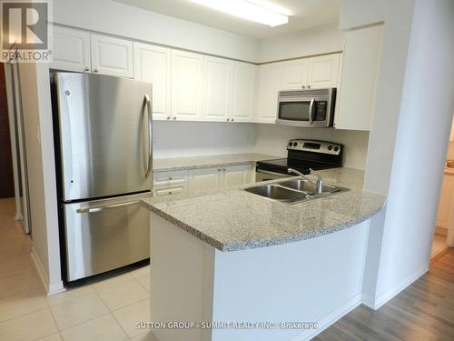 1601 - 4850 Glen Erin Drive, Mississauga, ON - Indoor Photo Showing Kitchen With Stainless Steel Kitchen With Double Sink