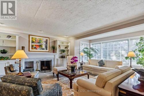 20 Owen Boulevard, Toronto, ON - Indoor Photo Showing Living Room With Fireplace