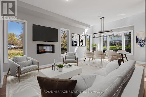 Lot 13 Inverlynn Way, Whitby, ON - Indoor Photo Showing Living Room With Fireplace