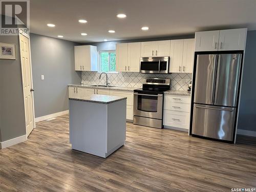 101 Deer Trail, Buffalo Pound Lake, SK - Indoor Photo Showing Kitchen With Stainless Steel Kitchen With Double Sink