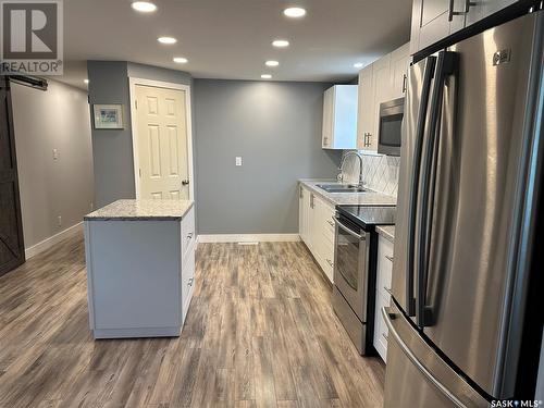 101 Deer Trail, Buffalo Pound Lake, SK - Indoor Photo Showing Kitchen With Stainless Steel Kitchen