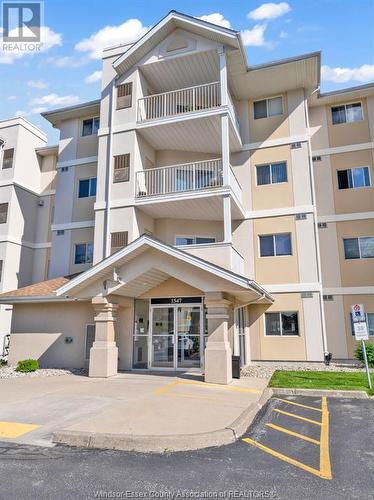 1547 Grand Marais West Unit# 403, Windsor, ON - Outdoor With Balcony With Facade