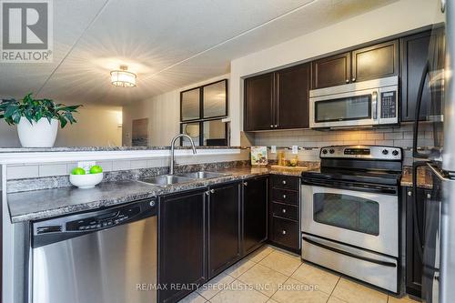 201 - 1340 Main Street E, Milton, ON - Indoor Photo Showing Kitchen With Double Sink