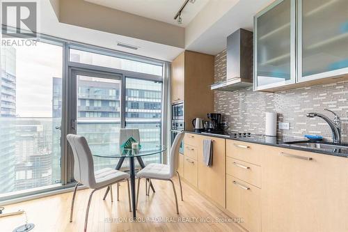 4711 - 14 York Street, Toronto, ON - Indoor Photo Showing Kitchen With Upgraded Kitchen