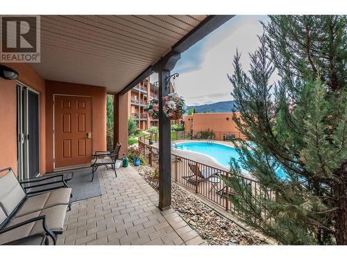 4300 44 Avenue Unit# 110, Osoyoos, BC - Outdoor With In Ground Pool With Deck Patio Veranda With Exterior