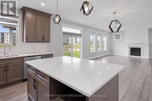 1544 Darfield Road, Windsor, ON - Indoor Photo Showing Kitchen With Fireplace