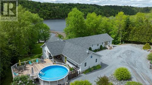 15 Belleview Court, Kingston, NB - Outdoor With Above Ground Pool With View