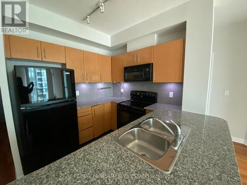3412 - 16 Yonge Street, Toronto, ON - Indoor Photo Showing Kitchen With Double Sink