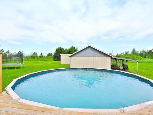 Pool - 3353 Route 112, Marieville, QC - Outdoor With Above Ground Pool With Backyard