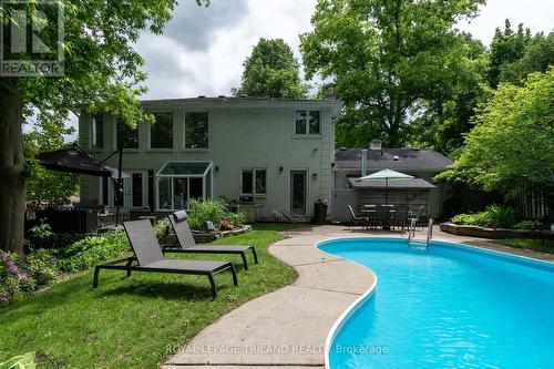 9 Scarlett Avenue, London, ON - Outdoor With In Ground Pool With Deck Patio Veranda With Backyard