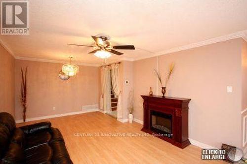 376 Hansen Road N, Brampton, ON - Indoor Photo Showing Living Room With Fireplace