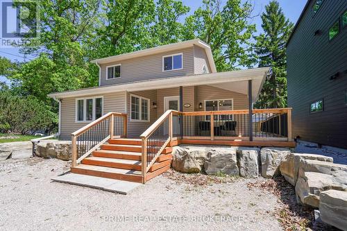 14 Warwick Avenue, Lambton Shores (Grand Bend), ON - Outdoor With Deck Patio Veranda With Exterior