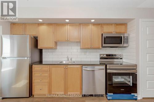 808 - 215 Queen Street E, Brampton, ON - Indoor Photo Showing Kitchen With Stainless Steel Kitchen