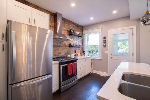 451 King William Street, Hamilton, ON - Indoor Photo Showing Kitchen With Stainless Steel Kitchen With Double Sink