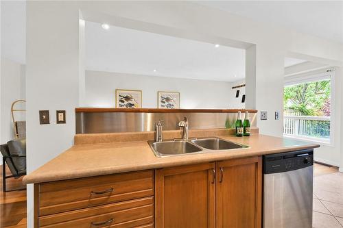 16 Southside Place, Hamilton, ON - Indoor Photo Showing Kitchen With Double Sink