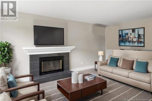 104 Drummond, Moncton, NB - Indoor Photo Showing Living Room With Fireplace