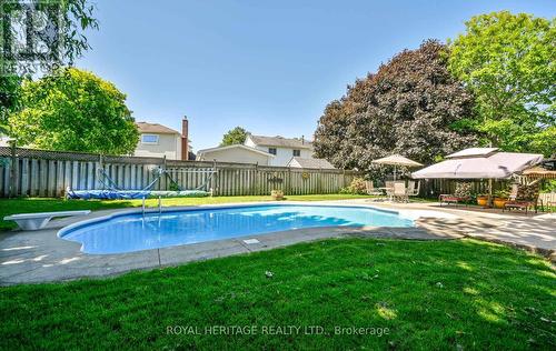 31 Sagewood Avenue, Clarington, ON - Outdoor With In Ground Pool With Deck Patio Veranda With Backyard