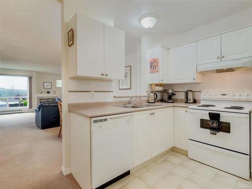 205-6585 Country Rd, Sooke, BC - Indoor Photo Showing Kitchen With Double Sink