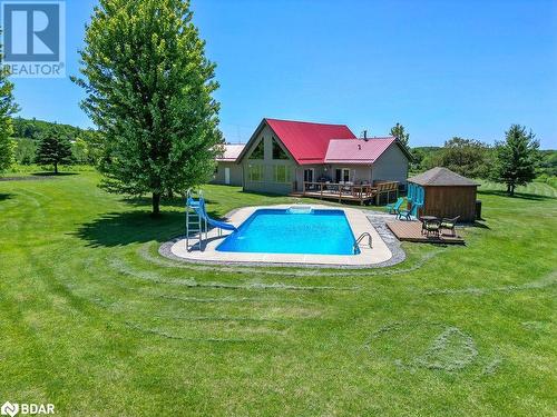 184 Golf Course Road, Quinte West, ON - Outdoor With In Ground Pool With Backyard