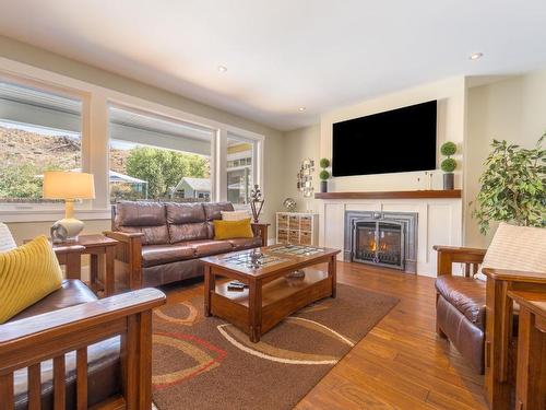 2259 Burgess Ave, Merritt, BC - Indoor Photo Showing Living Room With Fireplace