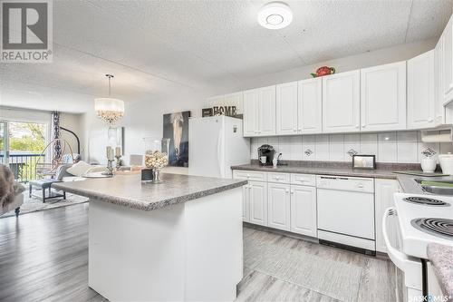 206 2501 25Th Street W, Prince Albert, SK - Indoor Photo Showing Kitchen With Double Sink