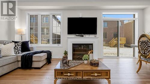 36 Sapwood Crescent, Brampton, ON - Indoor Photo Showing Living Room With Fireplace
