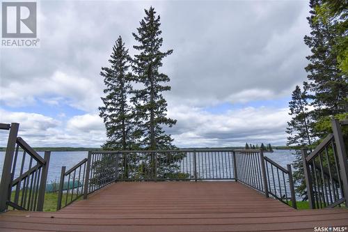 228 Sunset Place, Echo Bay, SK - Outdoor With Body Of Water With Deck Patio Veranda