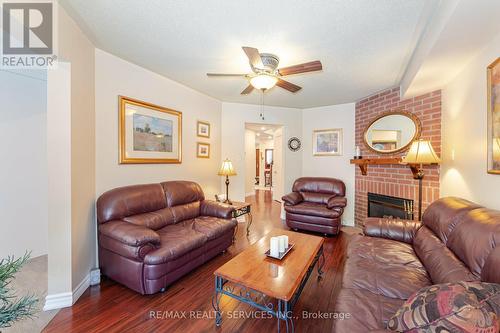 112 Ravenscliffe Court, Brampton, ON - Indoor Photo Showing Living Room With Fireplace