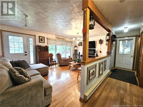 12 Colebrooke Road, Grand Falls, NB - Indoor Photo Showing Living Room With Fireplace