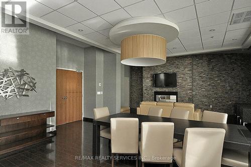 2009 - 215 Queen Street E, Brampton, ON - Indoor Photo Showing Dining Room With Fireplace