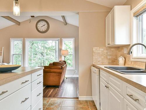 Kitchen - 1756 Ch. Du Grand-Lac-Noir, Wentworth-Nord, QC - Indoor Photo Showing Kitchen With Double Sink