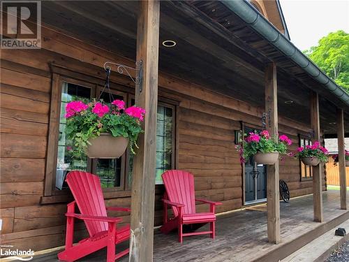 Front of Verandah - 669 Skyhills Road, Huntsville, ON - Outdoor With Deck Patio Veranda With Exterior