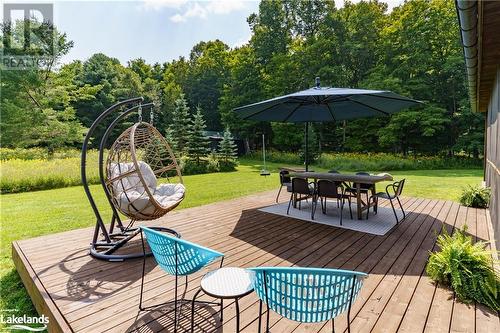 Fabulous Deck area - 669 Skyhills Road, Huntsville, ON - Outdoor With Deck Patio Veranda With Backyard