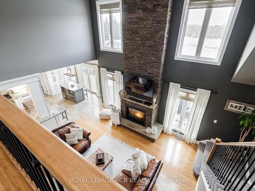 513442 2Nd Line, Amaranth, ON - Indoor With Fireplace