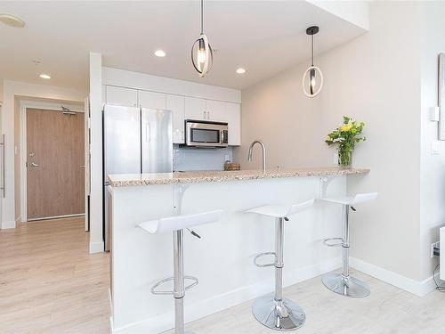 902-732 Cormorant St, Victoria, BC - Indoor Photo Showing Kitchen With Upgraded Kitchen