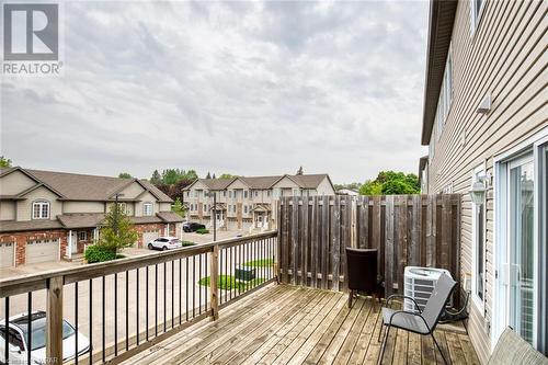 975 Strasburg Road Unit# 22B, Kitchener, ON - Outdoor With Deck Patio Veranda