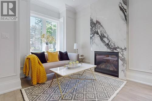 12 Resolution Crescent, Toronto (Hillcrest Village), ON - Indoor Photo Showing Living Room With Fireplace