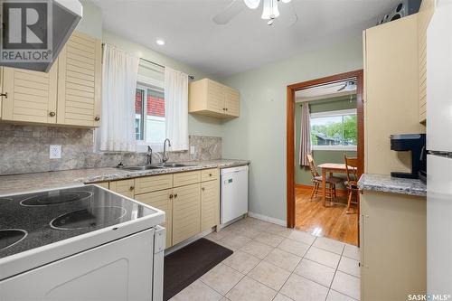 1116 3Rd Avenue Nw, Moose Jaw, SK - Indoor Photo Showing Kitchen With Double Sink