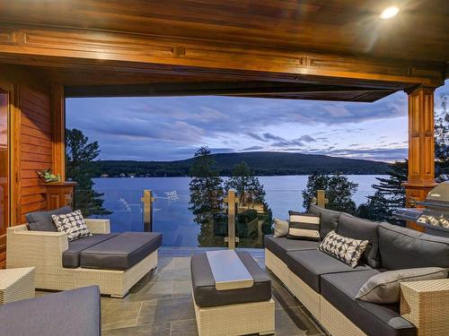 Balcony - 1054 Ch. Thomas-Maher, Lac-Saint-Joseph, QC - Outdoor With Body Of Water With View