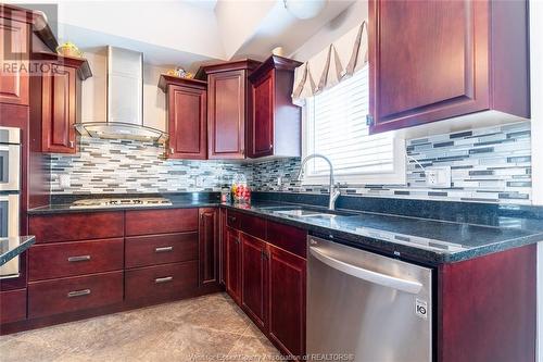 2217 Alexandra, Windsor, ON - Indoor Photo Showing Kitchen With Double Sink