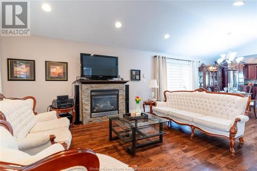 2217 Alexandra, Windsor, ON - Indoor Photo Showing Living Room With Fireplace