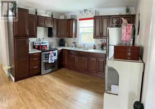 23 Main Street, Black Duck Brook, NL - Indoor Photo Showing Kitchen With Double Sink